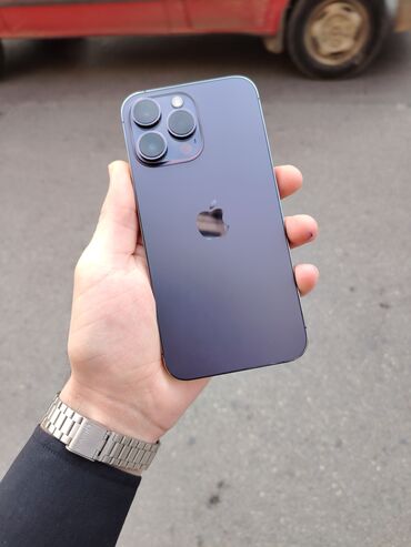 Apple iPhone: IPhone 14 Pro Max, 128 GB, Deep Purple, Zəmanət, Simsiz şarj, Face ID — 3