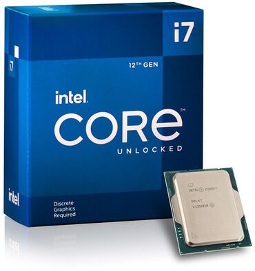kompyuter hisseleri: Prosessor Intel Core i7 12700KF, > 4 GHz, > 8 nüvə, Yeni