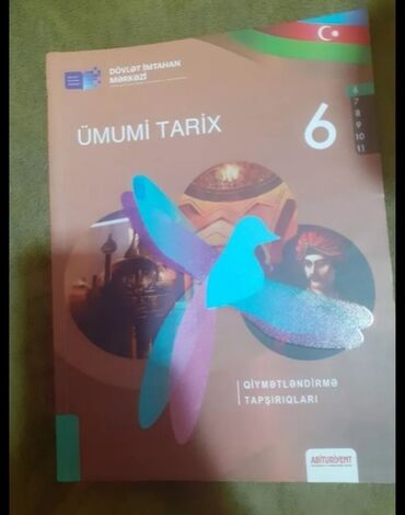 umumi tarix: 6cı sinif ümumi tarix sinif testi, içi təmizdir,7manata alınıb 4manata