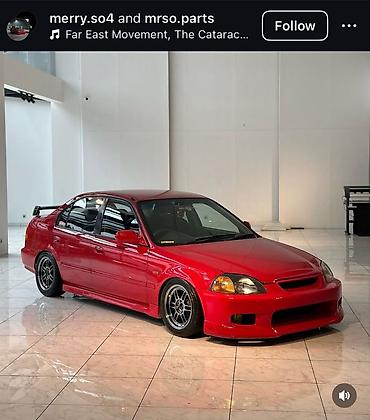 Honda Civic (примерно 1996–2000, кузов седан) — тюнинг-проект в стиле