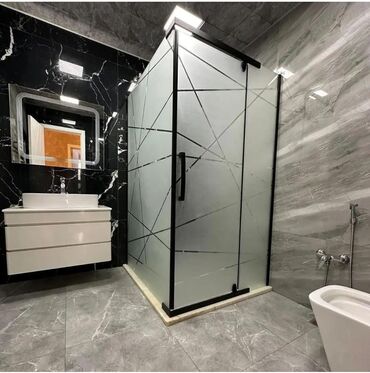 Duş kabinaları, arakəsmələr: Yeni Arakəsmə, Künc üçün, Ünvandan götürmə, Pulsuz çatdırılma — 21