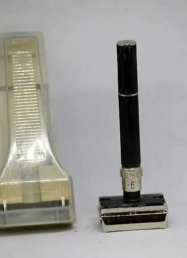 Ostali antikviteti: Vintage sigurnosni brijač Rubin - 1 1-9 Podesivi SSSR 1980-e. Predivan — 12