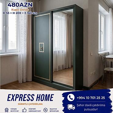 Yeni, 2 qapılı, Güzgülü, Kupe, Düz dolab lalafo.az -da Yeni, 2 qapılı, Güzgülü, Kupe, Düz dolab