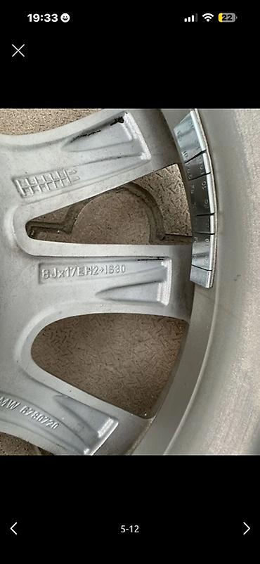 bmw 3: Литые Диски R 17 BMW, Комплект, отверстий - 5, Б/у — 5