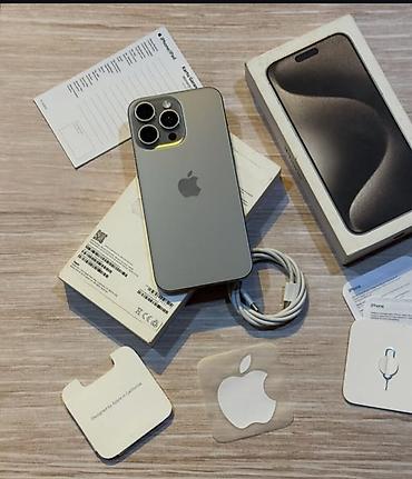 IPhone 15 Pro Max, 256 GB, Zəmanət, Face ID, Sənədlərlə