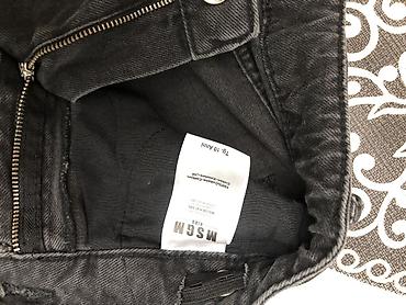 ugg bakü: MSGM brendinin qara rəngli cins şalvarı - Material: 100% pambıq denim — 4