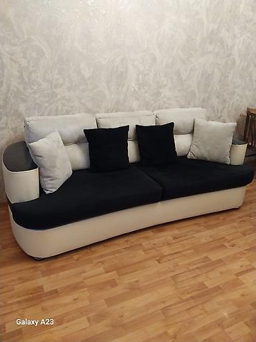 İşlənmiş, Divan-kravat, 2 kreslo, Bazasız, Açılan