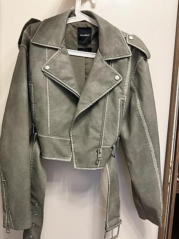 Kurtkalar: Dəri kurtka, PULL&BEAR, S — 1