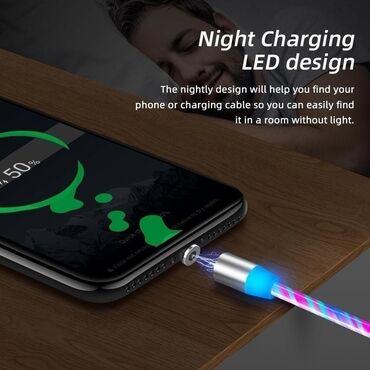 Kablovi i adapteri: Magnetni USB kabl za punjenje sa USB priključkom Tipe-C Dužina: 1m — 3