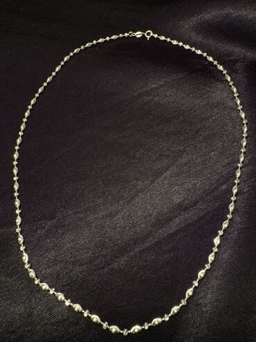 tek qaş uzuklər: Колье, Желтое золото, 750 проба