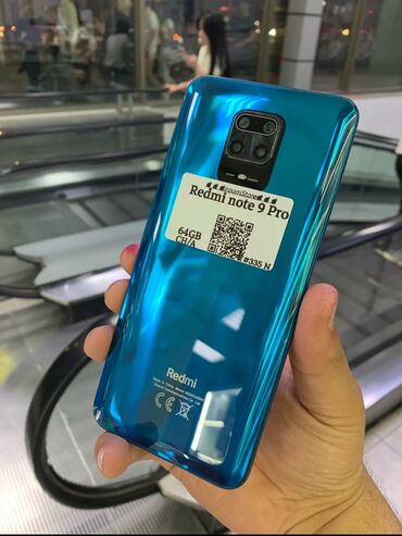 купить samsung note 9: Redmi, Redmi Note 9 Pro, Б/у, 64 ГБ, цвет - Голубой