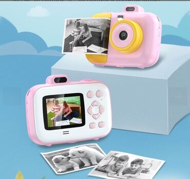 дуга с игрушками: Детский цифровой фотоаппарат с моментальной печатью со встроенным