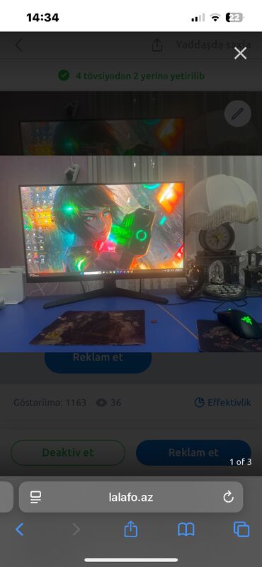 sahibinden laptop: Gaming pc oyun uchun pc komputerimi satiram ilk ve tek sahibi men