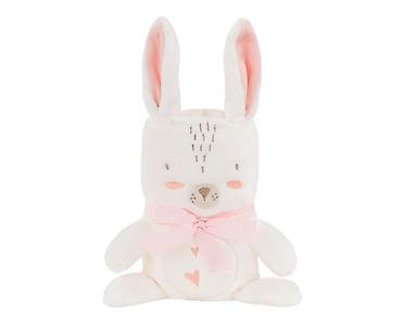 delta home: KikkaBoo Baby ćebence sa 3D vezom 75x100 – Rabbits in Love (šifra — 2
