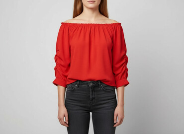 sweter z odkrytymi ramionami zara: Women's blouse, size M