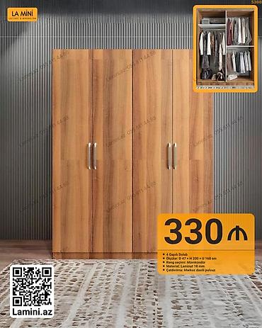 Ev və bağ: 4 qapılı dolab – La Mini - Ölçülər: Dərinlik 47 sm × Hündürlük 200 sm — 1