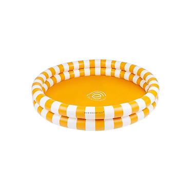 cevi: Dečiji bazen 100 cm Swim Essentials — žuto-bele pruge Veseli okrugli — 1
