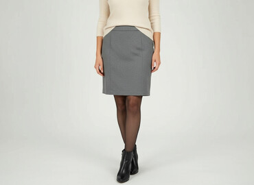 spódnice długie dla puszystych: Tailored, Women`s skirt, size 2XL (EU 44)
