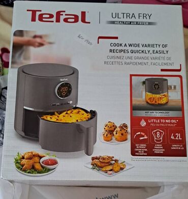 air frier: Fritoz Tefal, 4-5 l, Yeni, Ünvandan götürmə, Ödənişli çatdırılma