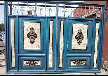 Həyət darvazaları: Dəmir darvaza və qapı istehsalı – dekorativ dizaynlı modellər Məhsul — 2