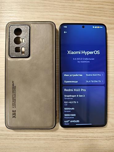 redmi k50 pro: Redmi K60 Pro, 256 GB, rəng - Ağ, Sensor, Barmaq izi, Simsiz şarj — 2