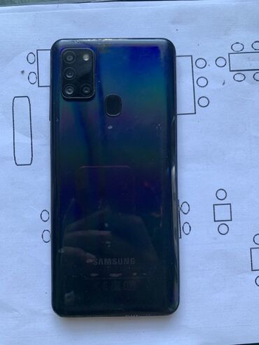 Samsung Galaxy A21S, цвет - Черный, Битый