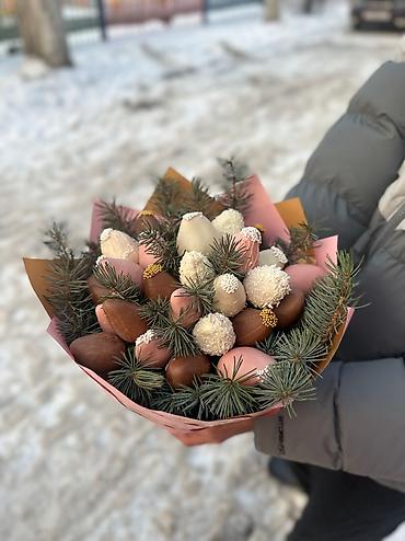 Кондитерские изделия, сладости: Клубника в шоколаде Оформление +подарочная коробка бесплатно 🎁 Сочная — 10