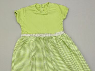 ciemno zielona sukienka: Sukienka, 8 lat, 122-128 cm, stan - Dobry