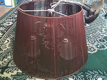 Люстры: Продаю красивую 3х рожковую люстру, б/у. Люстра- абажур в рабочем — 5