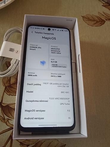 tv box s: Honor X9c, 256 GB, rəng - Qara — 2