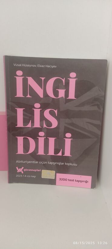 Abituriyentlər üçün nəzərdə tutulmuş "İngilis Dili" fənnindən test
