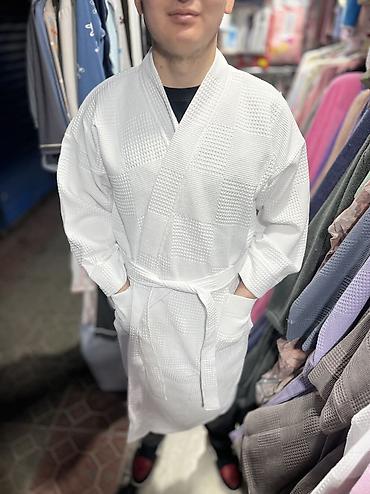 Домашние костюмы: Мужской банный халат ✨ 💯 хлопок | M L XL 2XL 3XL 4XL 0-2500 сом — 26