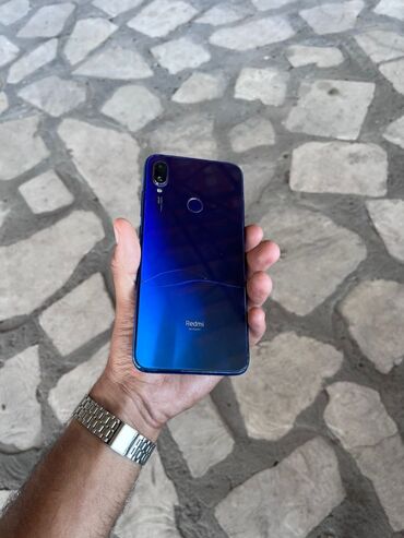 кнопочный телефон в баку: Redmi Note 7, 64 GB, rəng - Göy, Barmaq izi