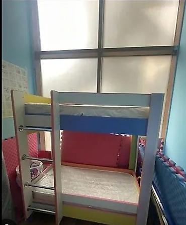 mdf panel: Oğlan və qız üçün, Yeni, Çarpayı, Matras ilə, Siyirməsiz, MDF — 1