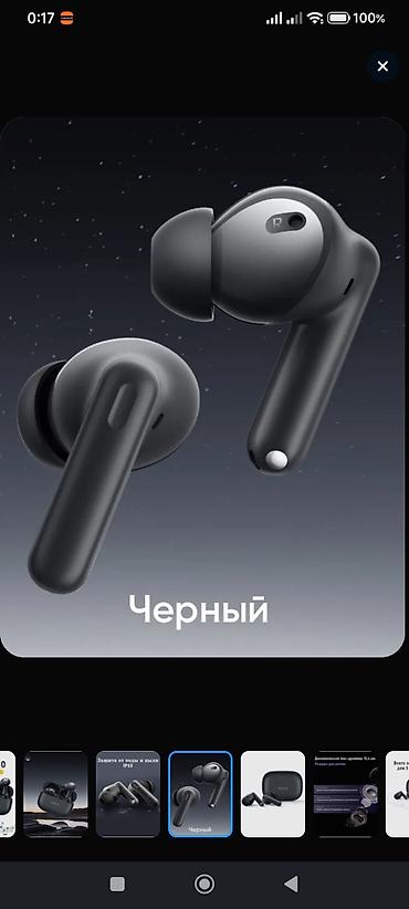 Qulaqcıqlar: Yeni Simsiz (Bluetooth) Qulaqcıqlar, Realme, rəng - Qara — 6