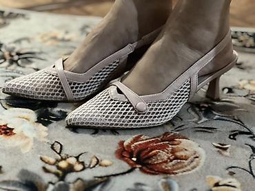 foot patch: Женские туфли-слингбэки на невысоком каблуке. - Цвет — 1