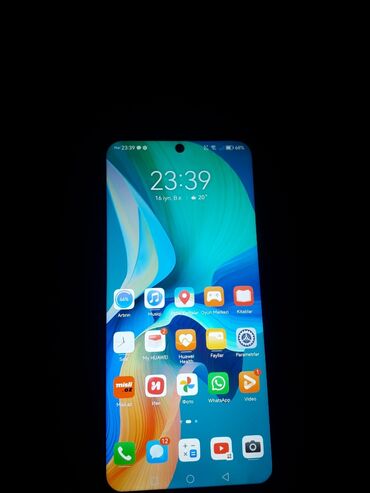 стационарный телефон: Huawei Nova Y90, 128 ГБ, цвет - Синий, Отпечаток пальца