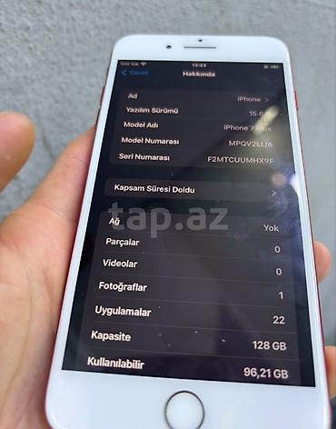 Mobil telefonlar: IPhone 7 Plus, 128 GB, Rose Gold, Barmaq izi — 3