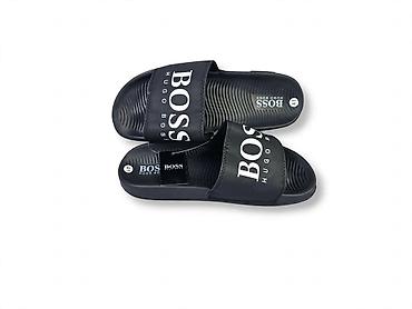 planika kucne papuce: HUGO BOSS muške papuče – model sa širokim kaišem - Boja: bela sa — 4