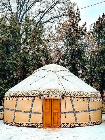 Аренда юрт: Аренда юрты, Каркас Деревянный, 85 баш, Казан, Посуда, С полом — 2