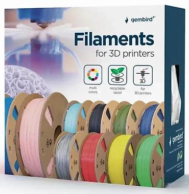 Druga oprema za računare i laptopove: Gembird PLA filament za 3D štampače – crvena boja - Materijal: PLA — 3