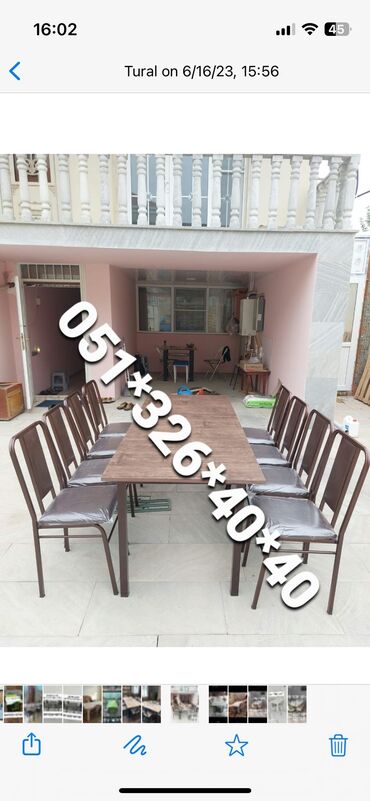 Masa və oturacaq dəstləri: Qonaq otağı üçün, Yeni, Açılmayan, Kvadrat masa, 8 stul -da lalafo.az — 9 Masa və oturacaq dəstləri: Qonaq otağı üçün, Yeni, Açılmayan, Kvadrat masa, 8 stul — 9