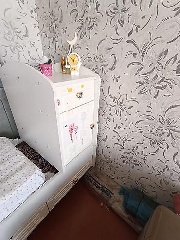 set mebel: Qız üçün, İşlənmiş, Çarpayı, Matras ilə, Siyirməli — 3