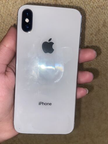 Apple iPhone: IPhone X, 64 GB, Ağ, Zəmanət, Barmaq izi