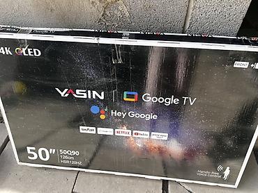 Телевизор YASIN 50Q90, 50" (126 см) Почти новый но экран сломан❤️‍🩹 -