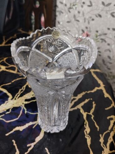 Çay dəstləri və servizlər: Çay dəsti, rəng - Göy, Xrustal, Bohemia, 6 nəfərlik — 10