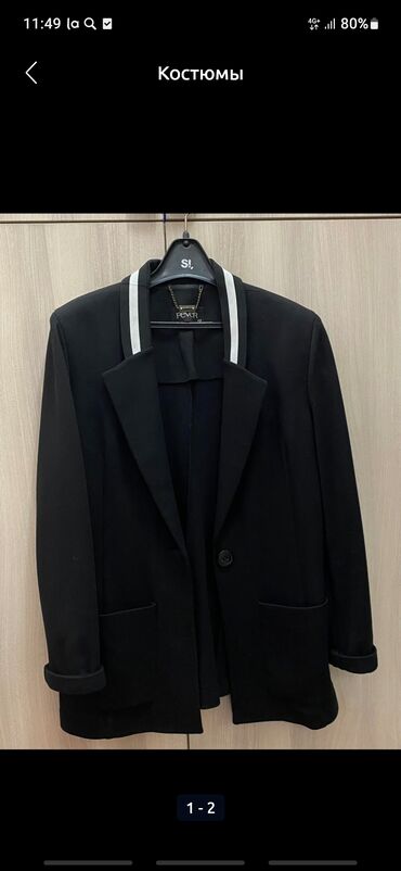 черный пиджак женский: Пиджак, Турция, L (EU 40)