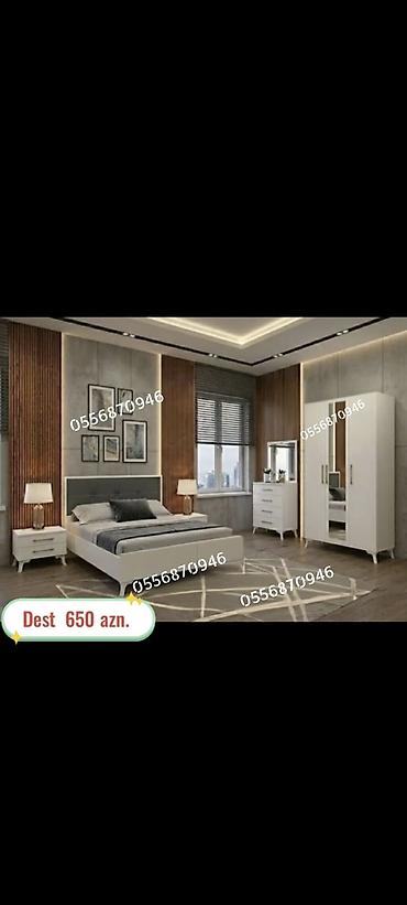Yataq otağı dəstləri: Yataq otağı dəstləri – modern dizaynlı, funksional və zərif — 6