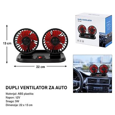 KMT Dvostruki ventilator za automobil 295914 Kompaktan dupli