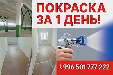 Покраска: Покраска стен, Покраска потолков, Покраска наружных стен, Больше 6 лет опыта — 1